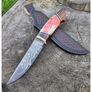 РОЖЕВИЙ КЛИК ІІ ніж ручної роботи майстра MV Knify, сталь K390, 64 HRC. Photo 2